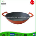 Poêle à frire wok chinoise en fonte non recouverte